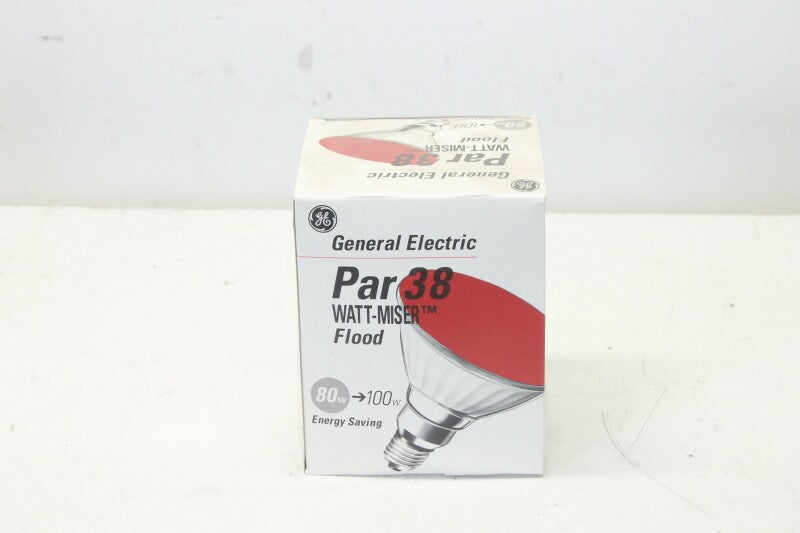 General Electric Flood Par 38 80w E27 Red