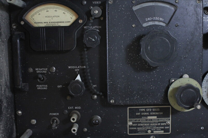General Electric Tweede Wereldoorlog UHF Signaalgenerator Type CFD-60125 Federal Manufacturing and Engineering Corporation Brooklyn New York