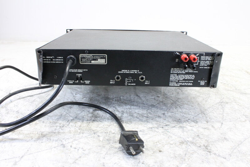 Crown Amcron Geodyne 1 320 Watt Stereo Power Amplifier