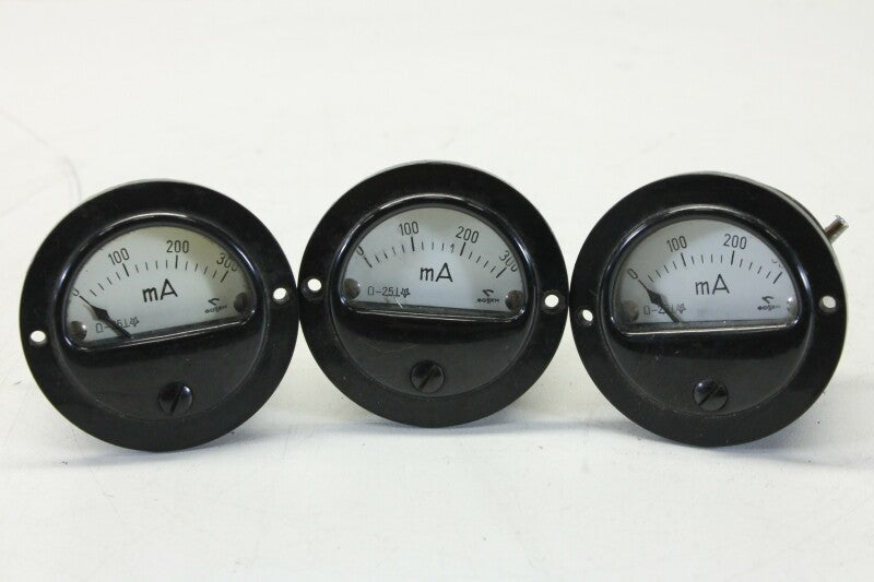 Gossen Milliampère Meters, Lot of 3 Pieces