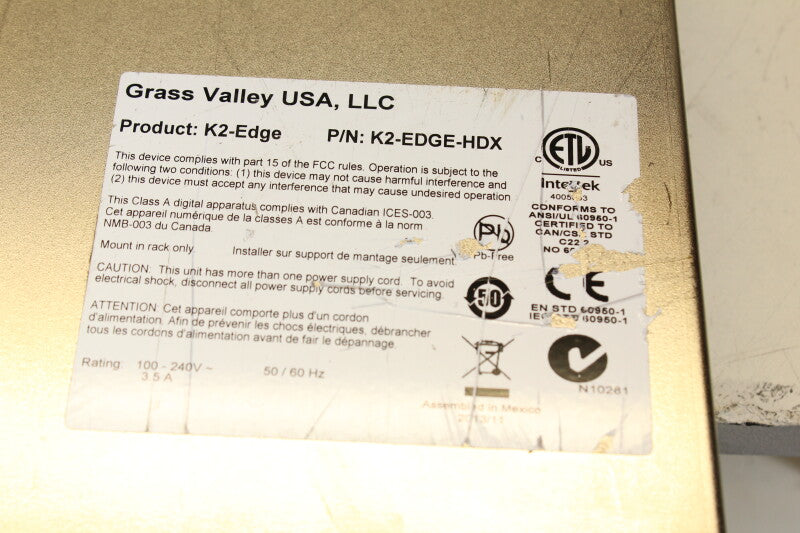 Grass Valley K2 Edge Integrated Playout Server (No.2)