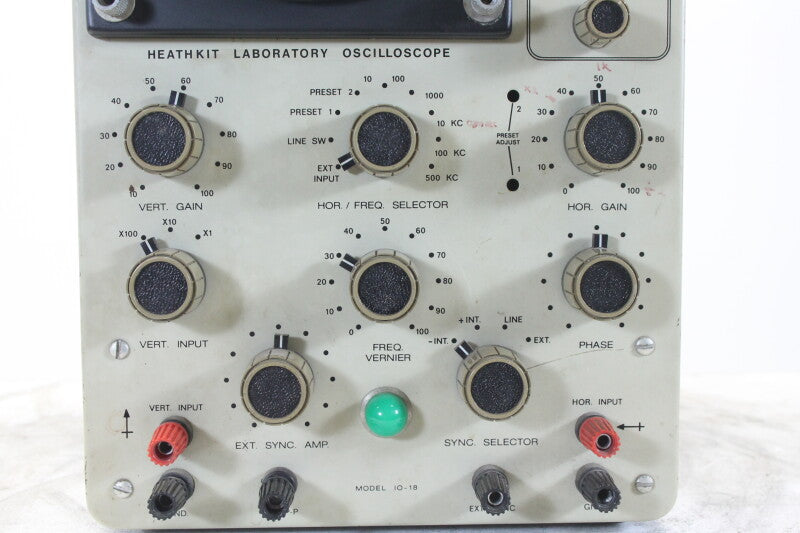 Heathkit Laboratory Oscilloscope Model 10-18