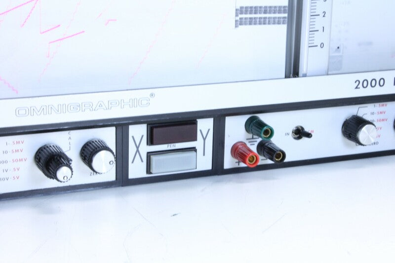 Houston Instrument Omnigraphic 2000 Recorder With Manual And Dust Cover