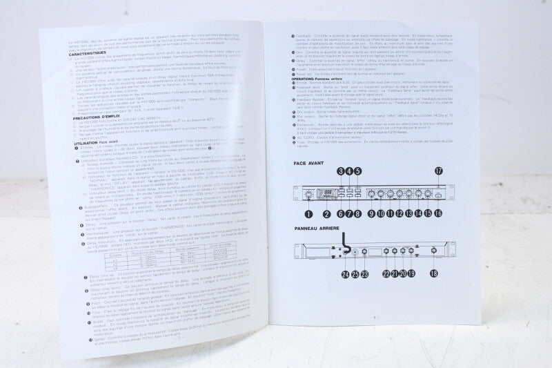 Ibanez HD1000 Harmonics/Delay Owner's Manual