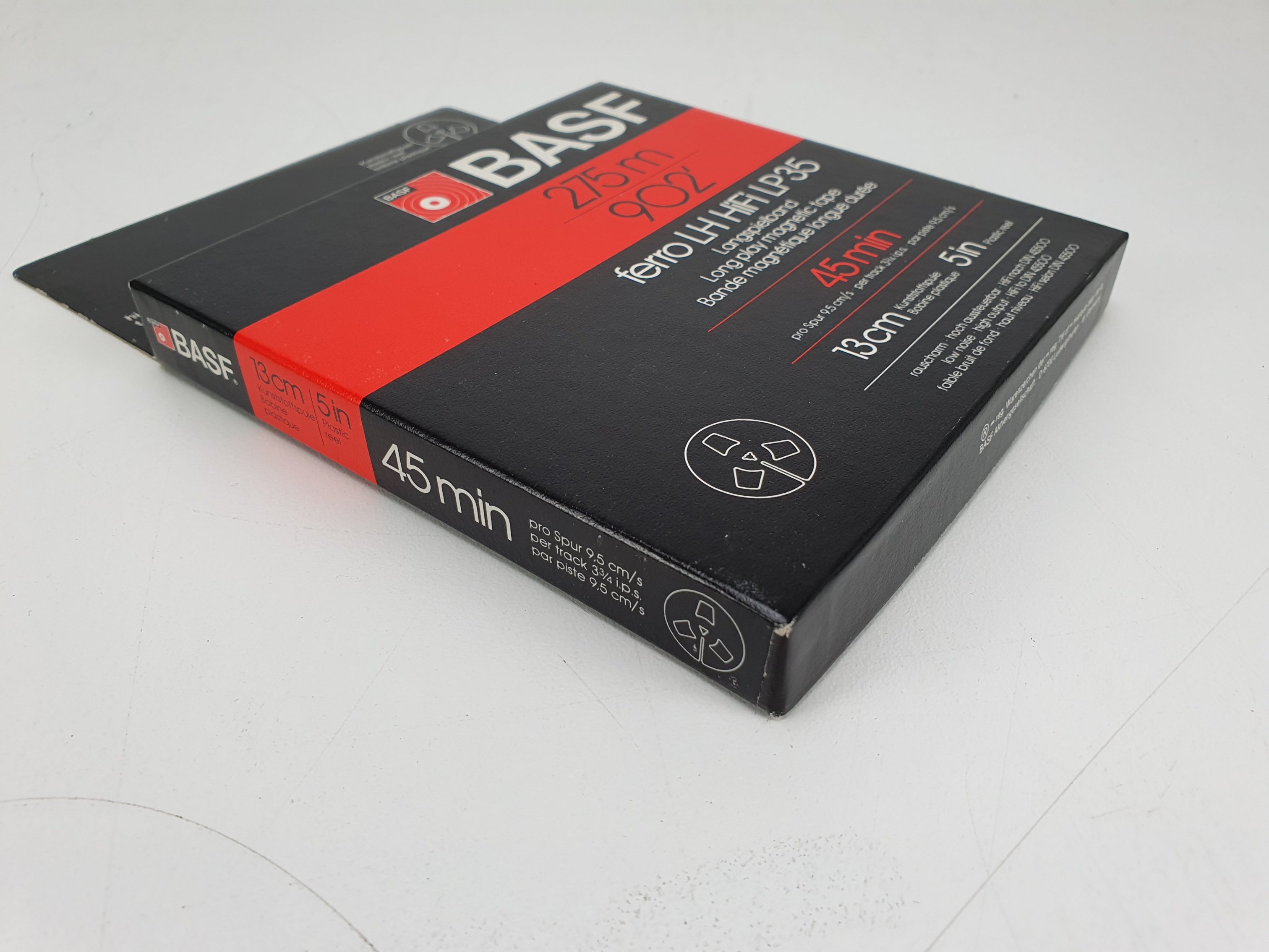 BASF LP35 ferro LH HIfi tape - 275m - 13CM plastic reel - NOS