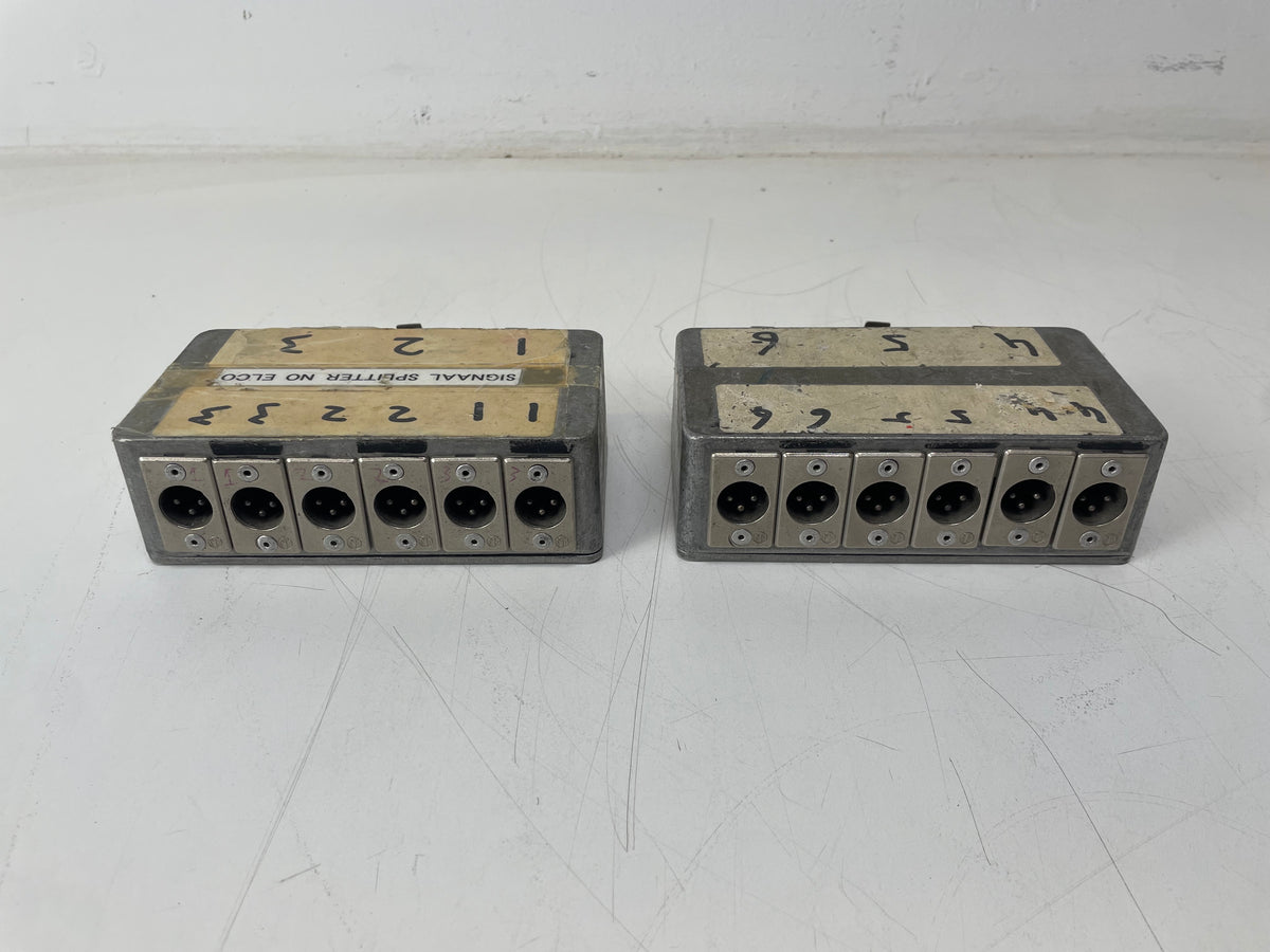 2 x 3-to-6 Signal Splitter – XLR – “No Elco’s” – Vintage / Custom Audio Splitter