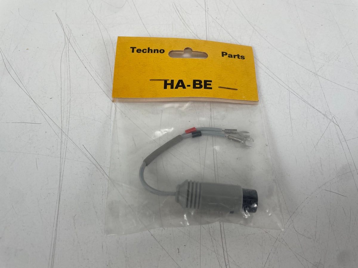 Techno Parts – 2-Pin DIN Female to Fork Terminals – Speaker Adapter Cable – New Old Stock