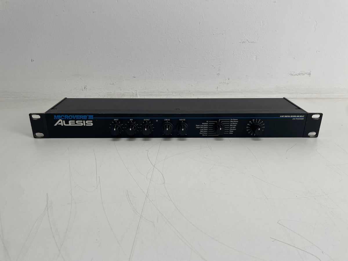 Alesis MicroVerb III – Digital Reverb & Delay Processor – Serviced (Pots Cleaned)