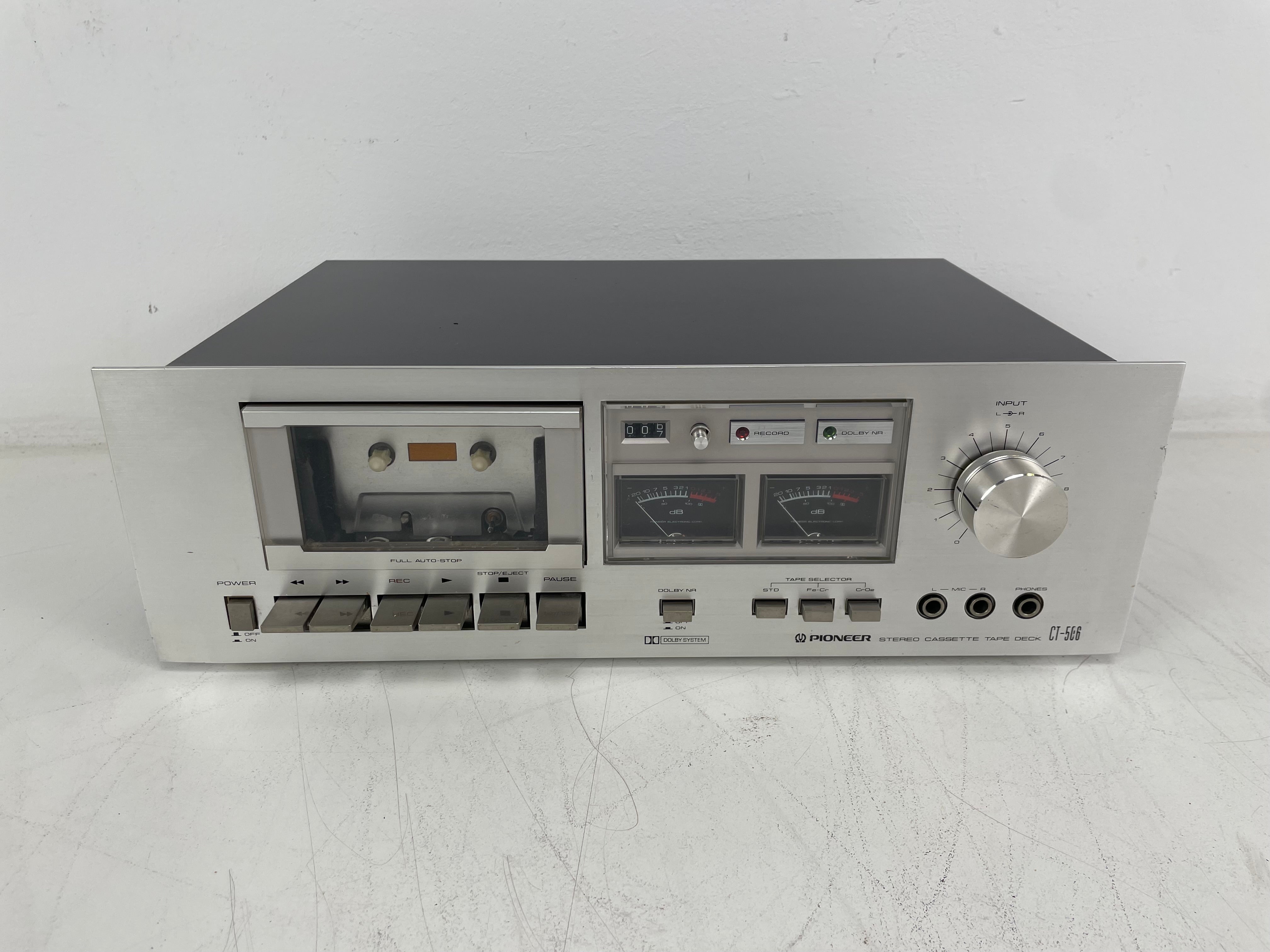 Pioneer - CT-506 - Stereo Cassette Deck - 2-Head - Serviced (Repaired/New Belts)
