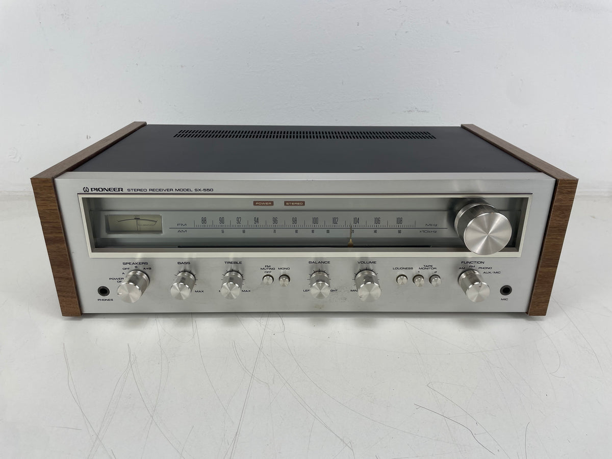 Pioneer - SX-550 - Stereo Receiver - Serviced (Repaired/Rewrapped/Repainted)
