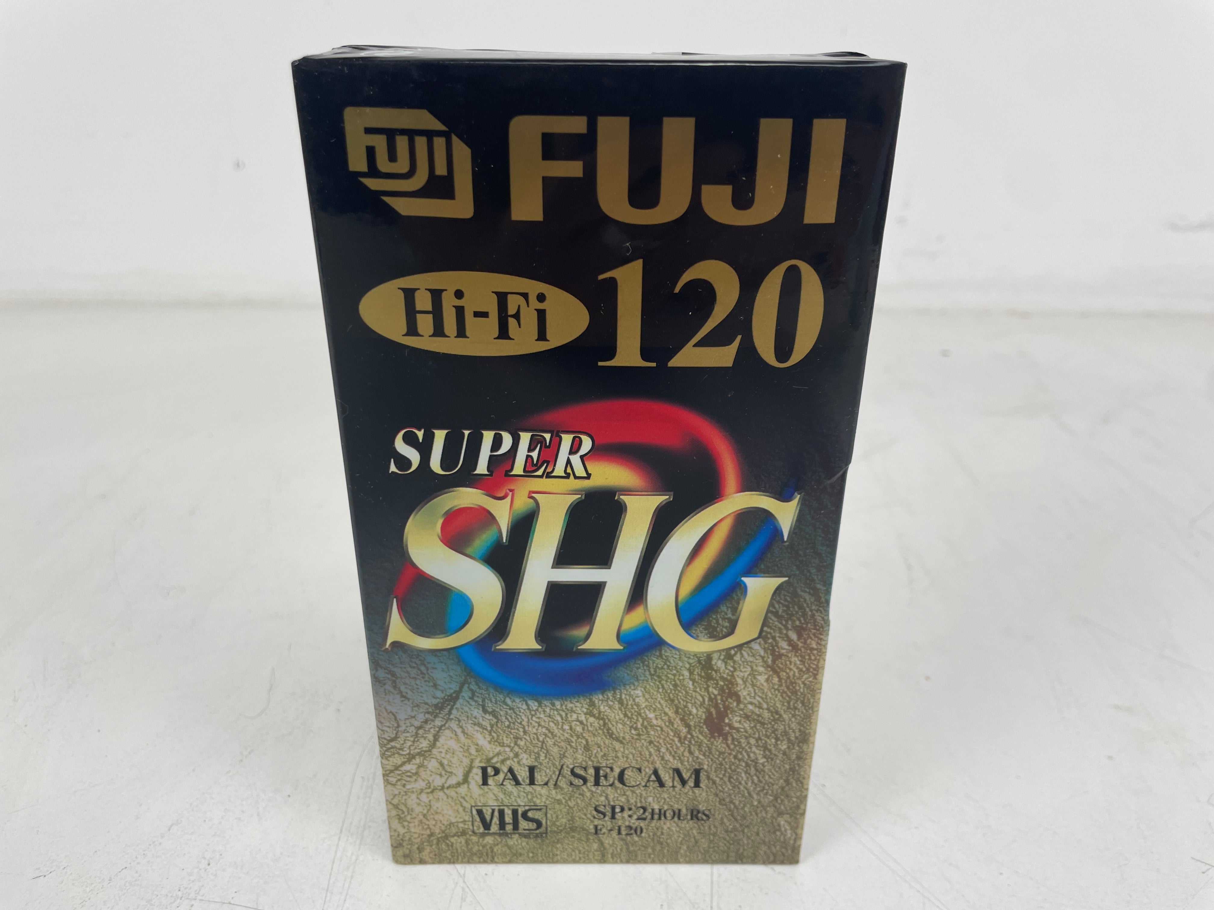 Fuji - SHG E-120 - Hi-Fi Super SHG - VHS Tape - PAL/SECAM - 120 - 2 Hrs - Sealed - NOS