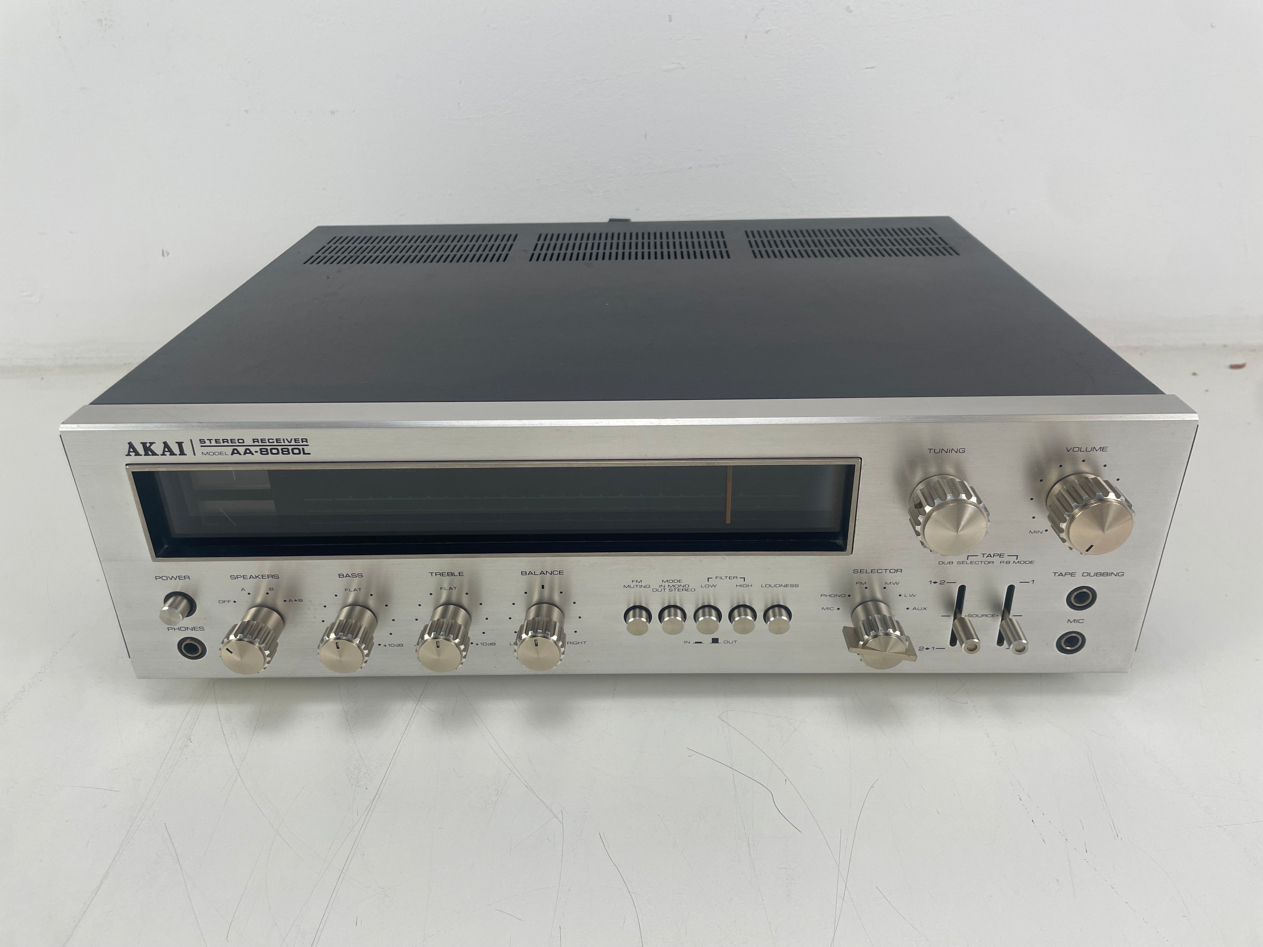 Akai - AA-8080L - Stereo Receiver - Serviced (Cleaned/Replaced)