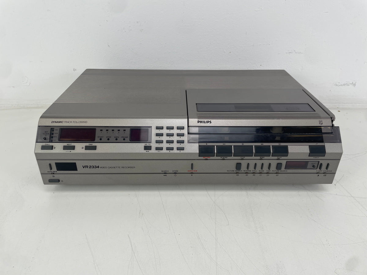 Philips – VR2334/00 – Video 2000 Video Cassette Recorder – Serviced (Repaired/Replaced)