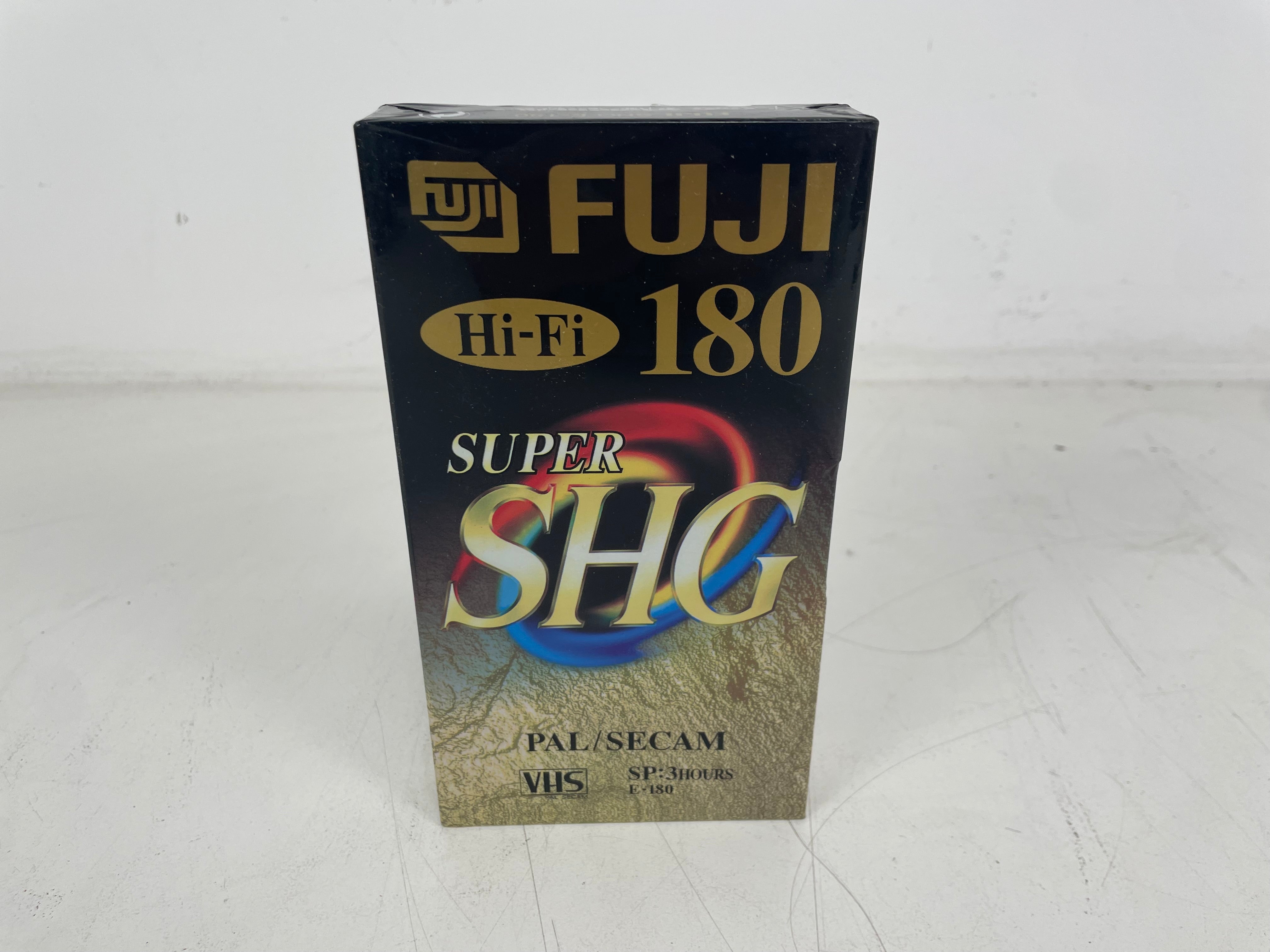 Fuji - SHG E-180 - Hi-Fi Super SHG - VHS Tape - PAL/SECAM - 180 - 3 Hrs - Sealed - NOS