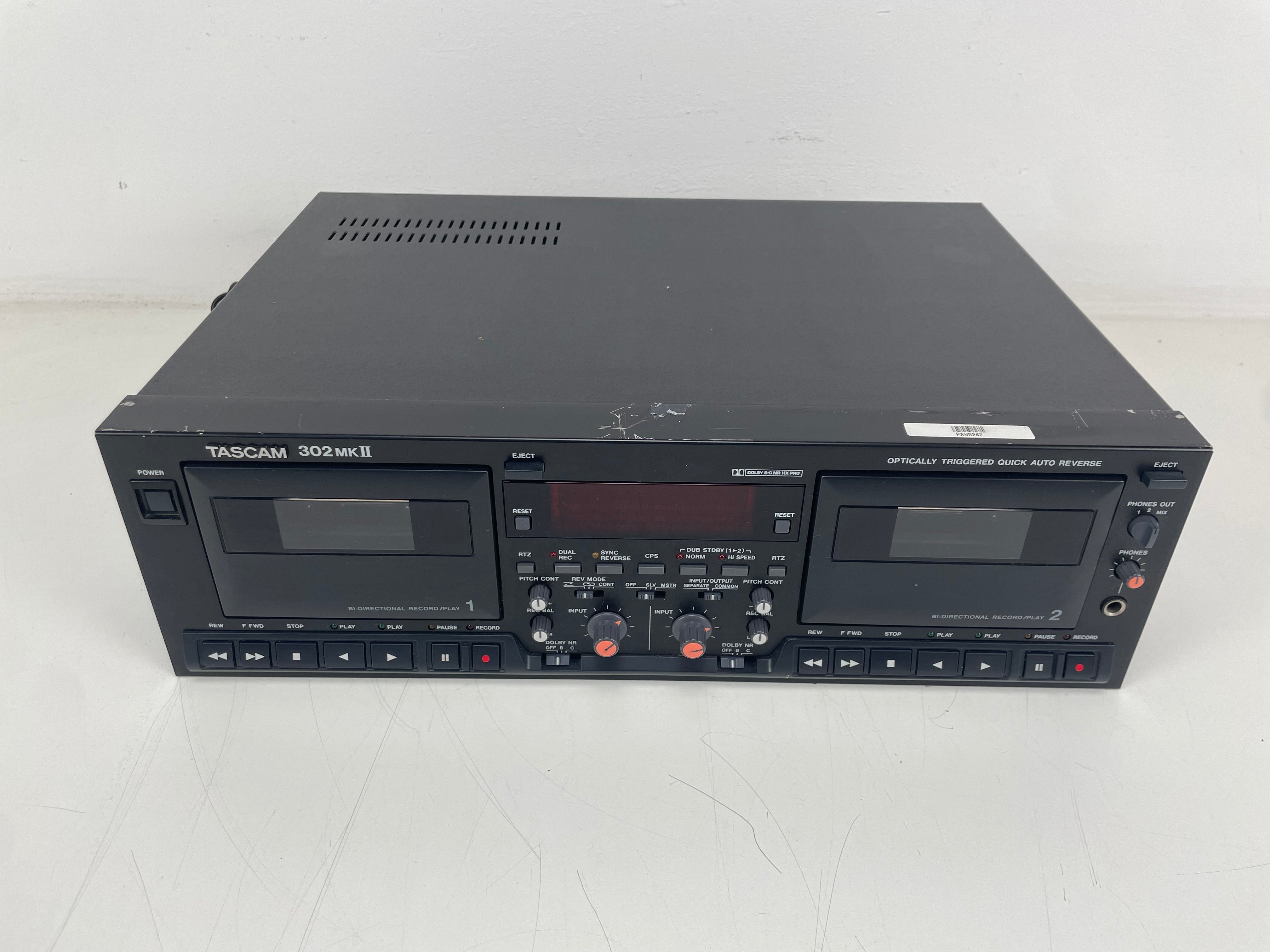 Tascam - 302 MK2 - Double Cassette Deck - 2-Head