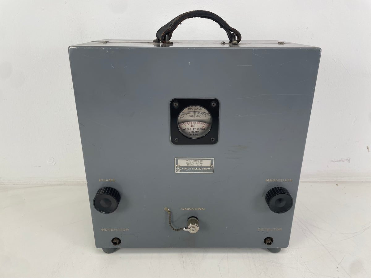 Hewlett-Packard – 803A – VHF Bridge – Vintage RF Laboratory Instrument – As-Is
