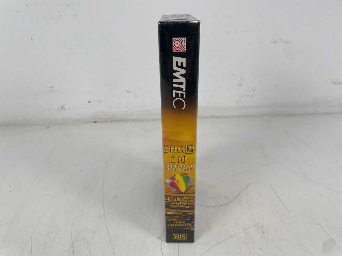 EMTEC PHG 240 Professional High Grade VHS – E-240 / 4 Hours – Sealed NOS