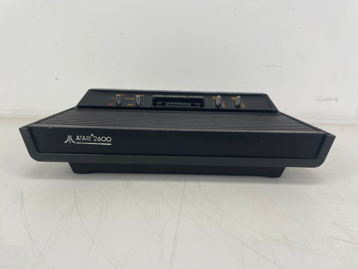 Atari 2600 – Video Computer System – 4-Switch Black Console – As-Is / Untested