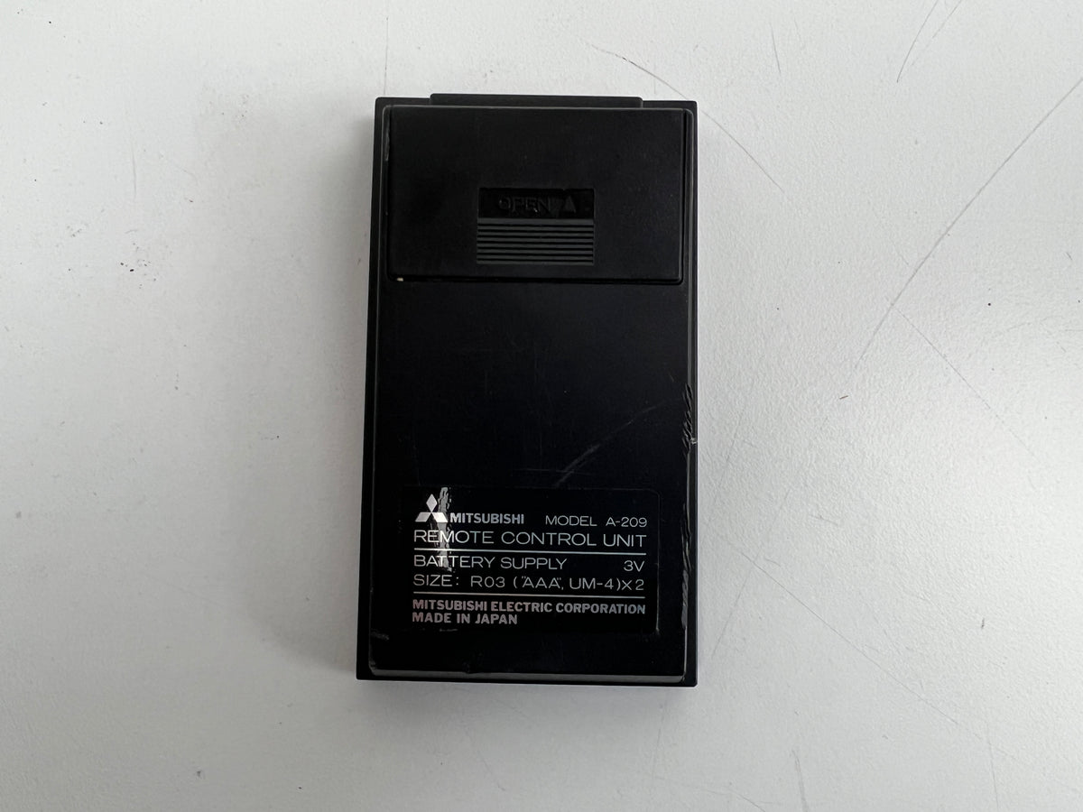 Mitsubishi - A209 - Remote Control - Vintage - Original - VCR