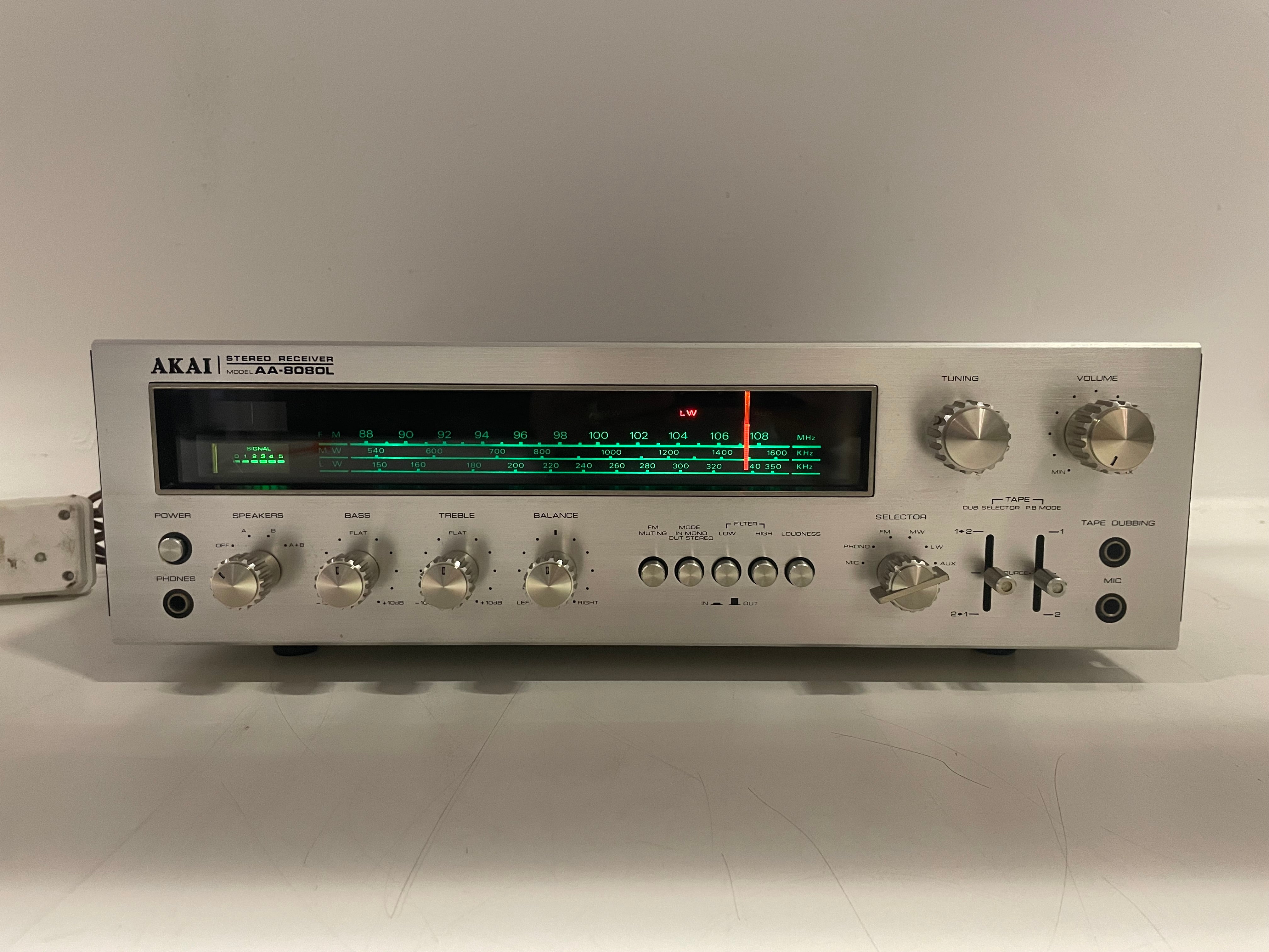 Akai - AA-8080L - Stereo Receiver - Serviced (Cleaned/Replaced)