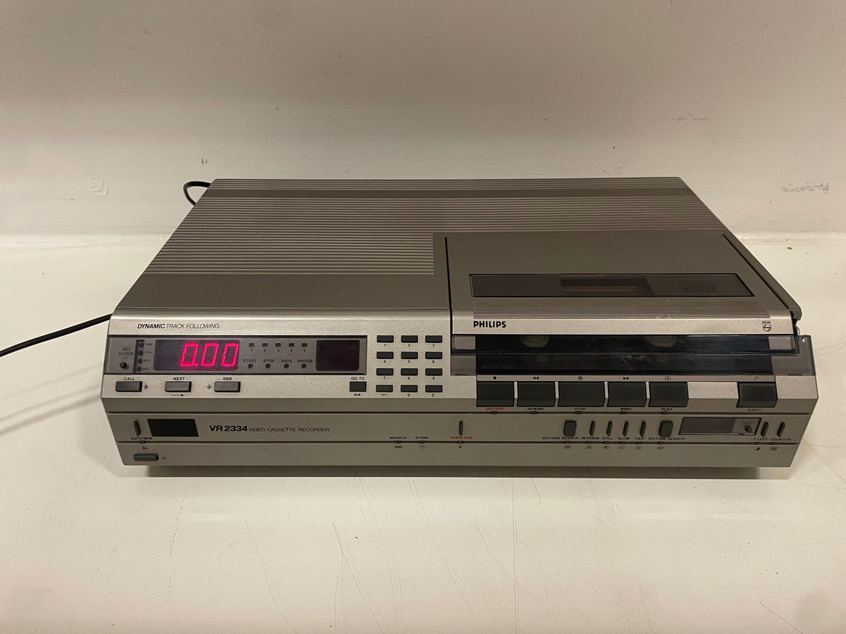 Philips – VR2334/00 – Video 2000 Video Cassette Recorder – Serviced (Repaired/Replaced)