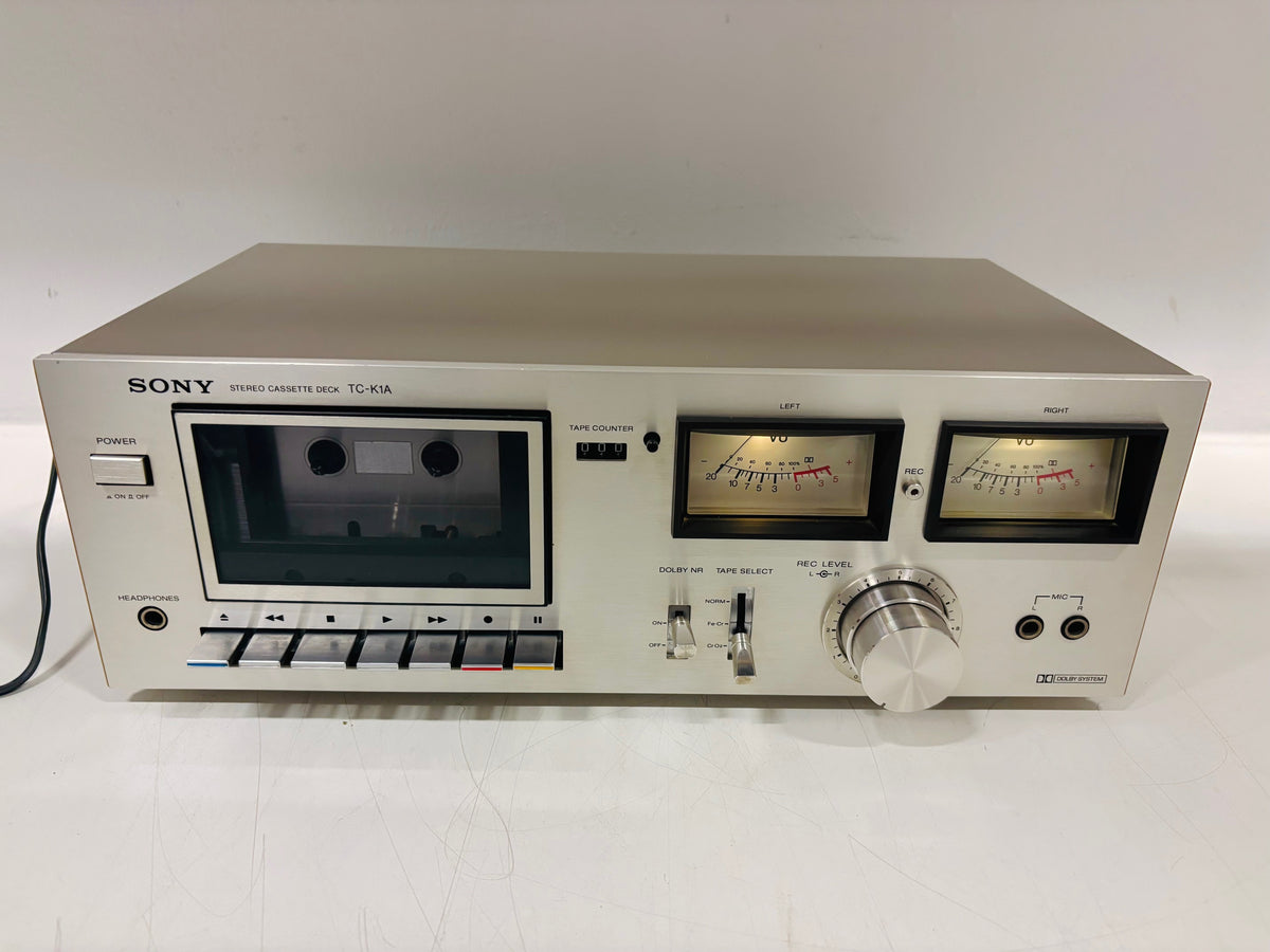 Sony TC-K1A - Vintage Stereo Cassette Deck - Cassette Tape Recorder