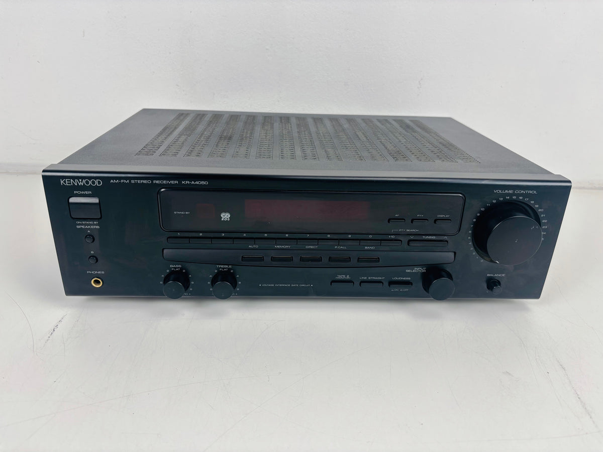 Kenwood - KR-A4050 - Stereo AM/FM Receiver - 2 x 55W - RDS - Phono Input - Speaker A/B