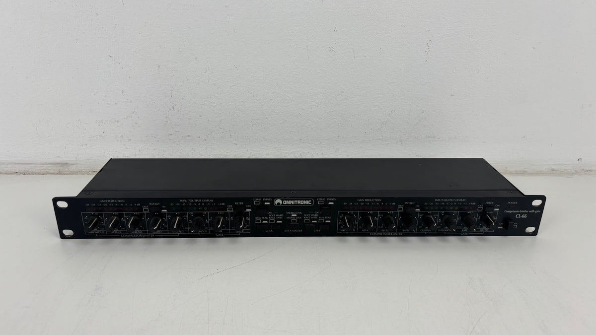 Omnitronic CL-66 Stereo Compressor/limiter - No PSU