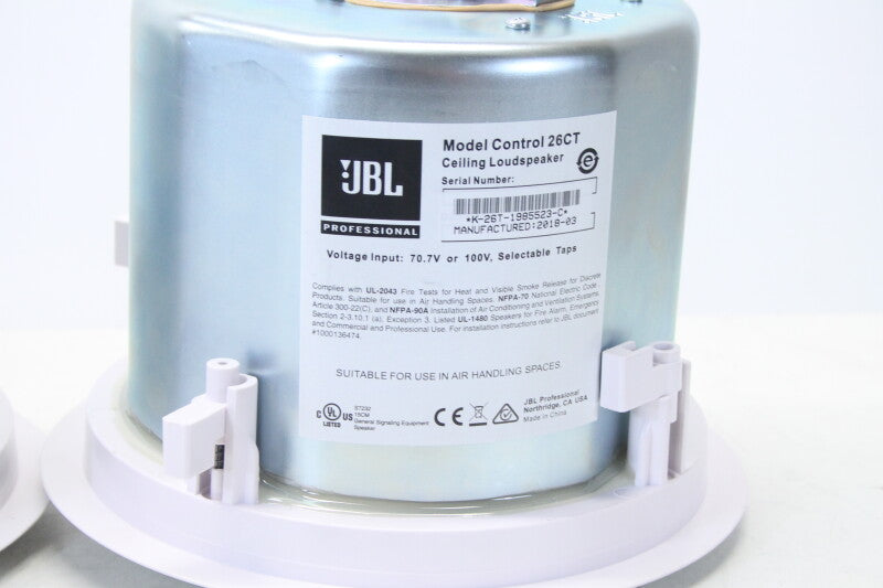 JBL Control 26CT - Background/Foreground Ceiling Speaker PAIR