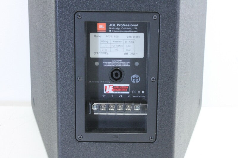 JBL AC2215/00 - Compact 2-Way Passive Loudspeaker with 1 x 15" LF