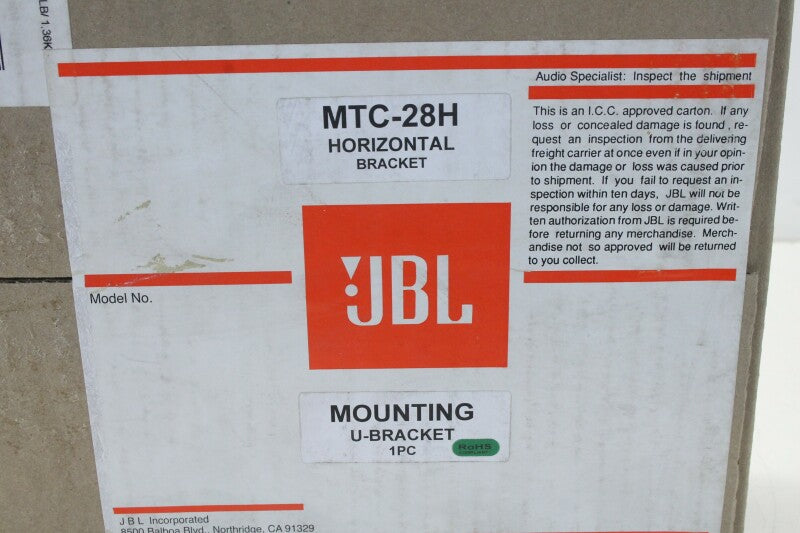 JBL MTC-28H Horizontal Bracket - Mounting U-Bracket