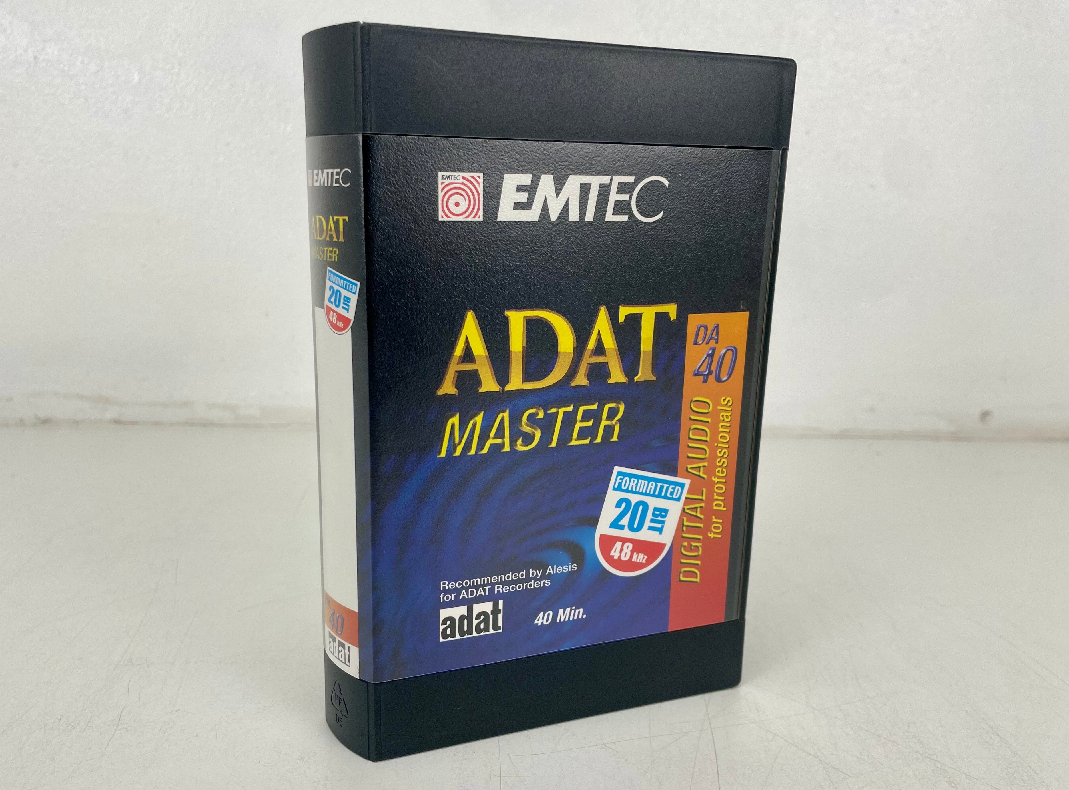 EMTEC ADAT Master DA 40 geformatteerde 20-bits 48 kHz digitale audiotape - Nieuw in verpakking