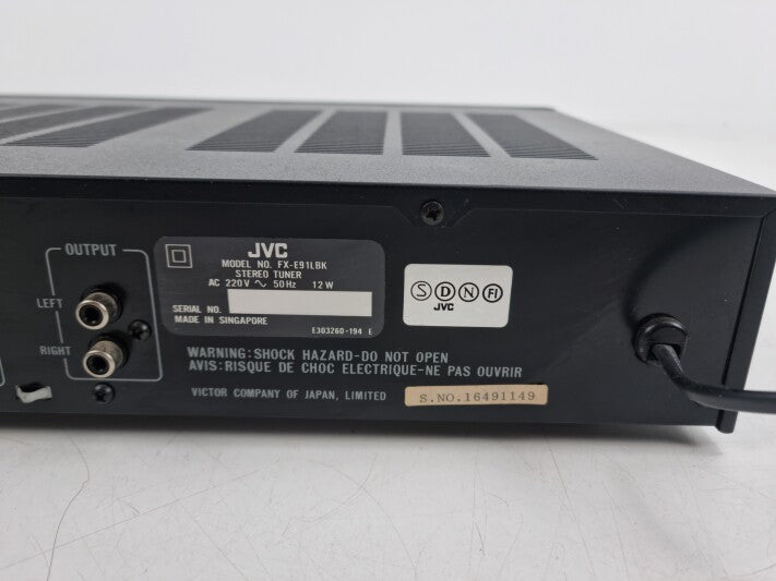 JVC FX-E91L FM/MW/LW Computer Controlled Tuner