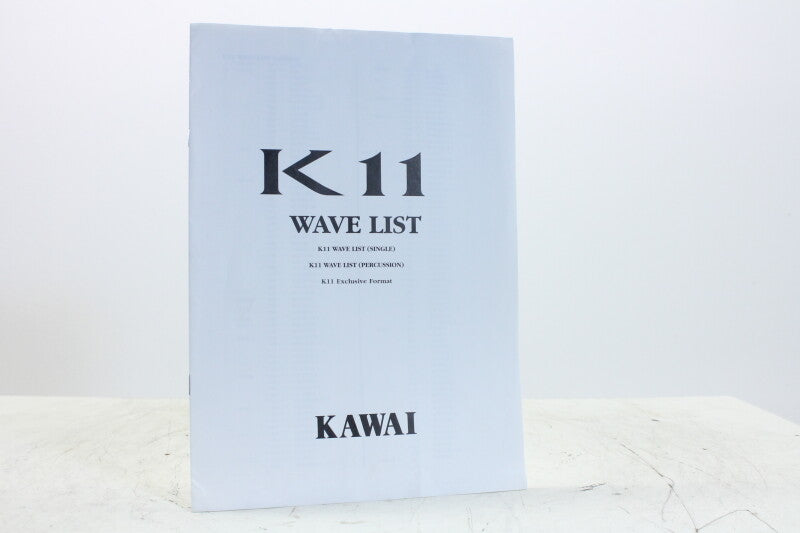 Kawai K11 Synthesizer Owners Manual andWave List