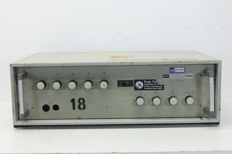 Klein & Hummel Telewatt E120e - 100 V, 5 Channel Mono Mixing Amplifier (No.3)