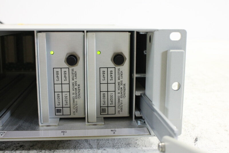 Leitch FR-6802 Digital Glue mounting frame with 2 power supplies