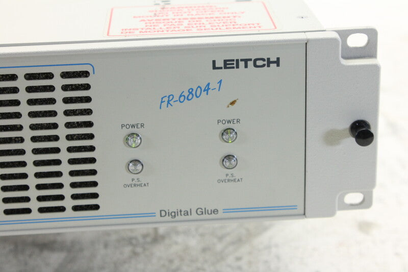 Leitch FR-6804-1 Digital Glue mounting frame with 2 power supplies