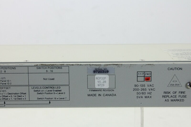 Leitch 16x1p Video Switcher(No. 5)