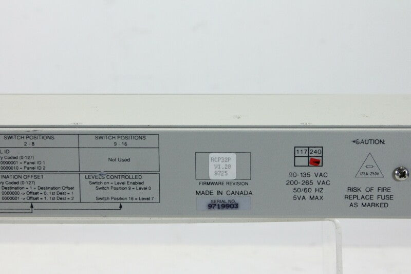 Leitch 16x8p Video Switcher