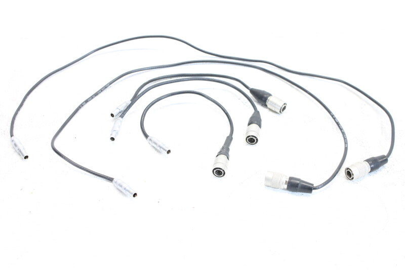 Lemo 4 Pin Male to Male LEMO Patch Cables - Lot of 5