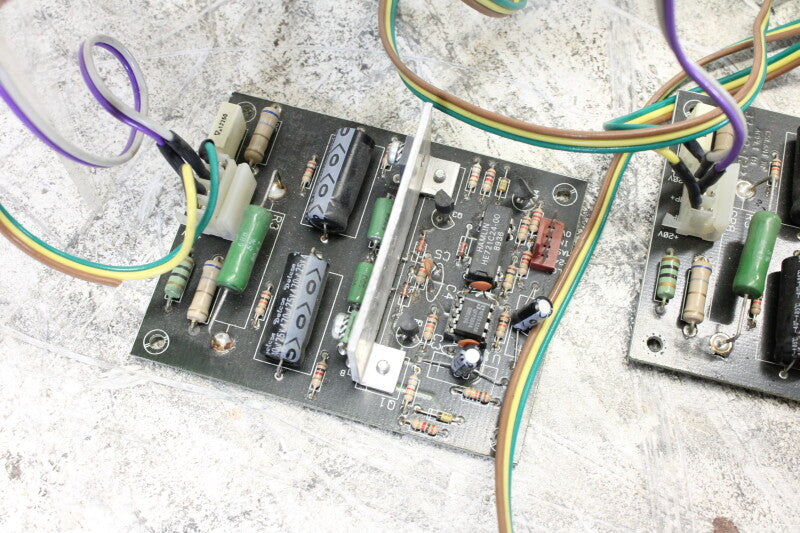 Lot of oval Audax speakers with 2 amplifier units