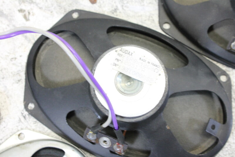 Lot of oval Audax speakers with 2 amplifier units