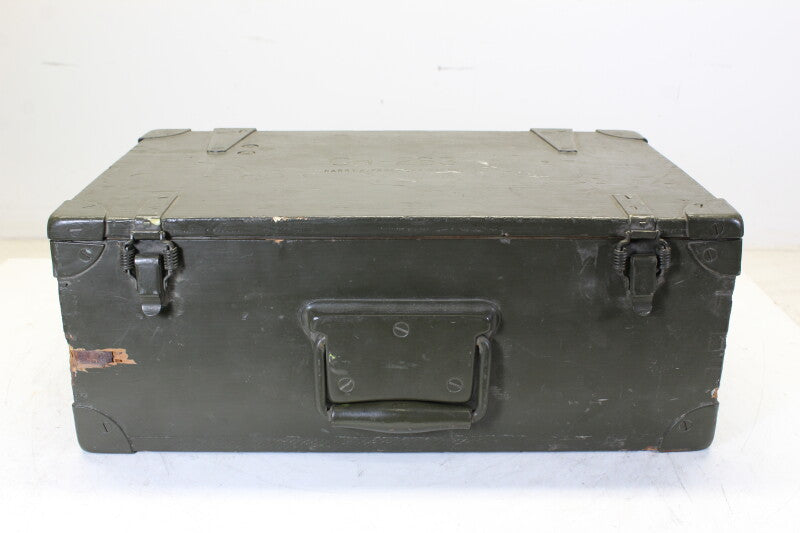 Miscellaneous Old Army Chest full of Radio Tubes and Transformers