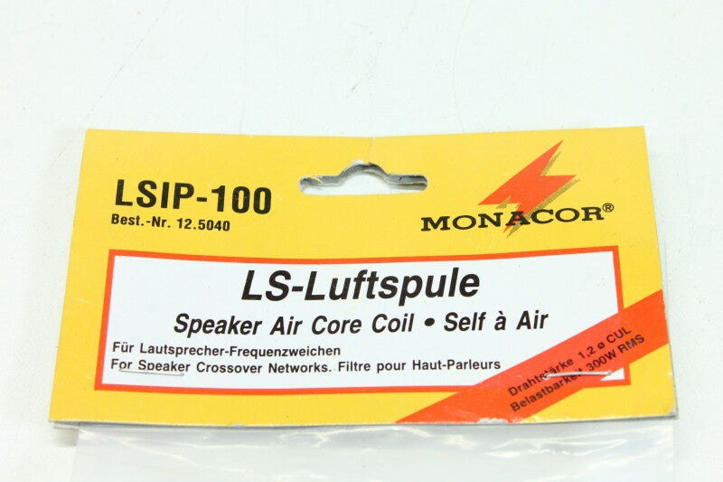 Monacor LSIP-100 Speaker Air Core Coil - NOS (No.2)