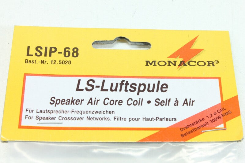 Monacor LSIP-68 Speaker Air Core Coil - NOS (No.6)