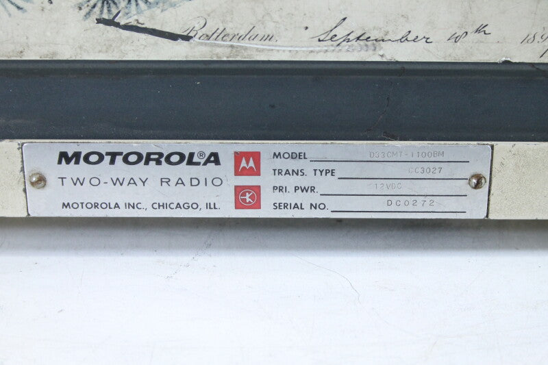 Motorola FM Two Way Radio D33 CMT - 1100BM