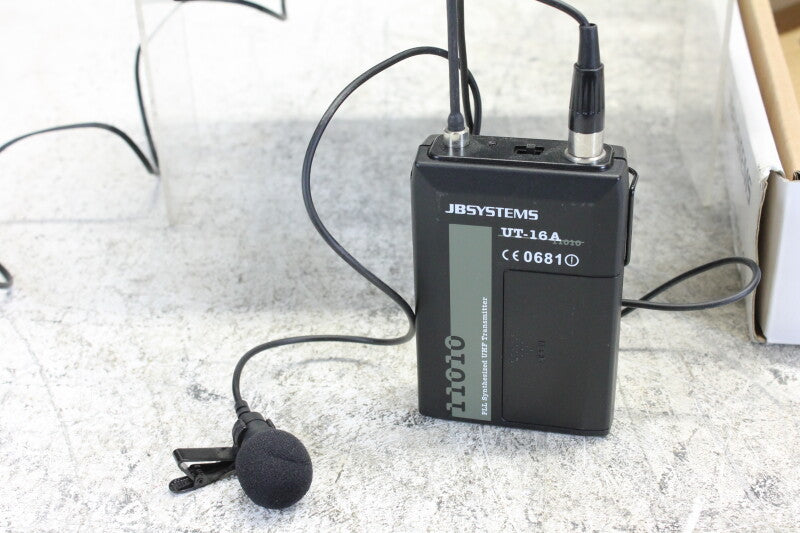 JBSystems MR-SU9 UT-16A wireless receiver + transmitter + clip-on mic
