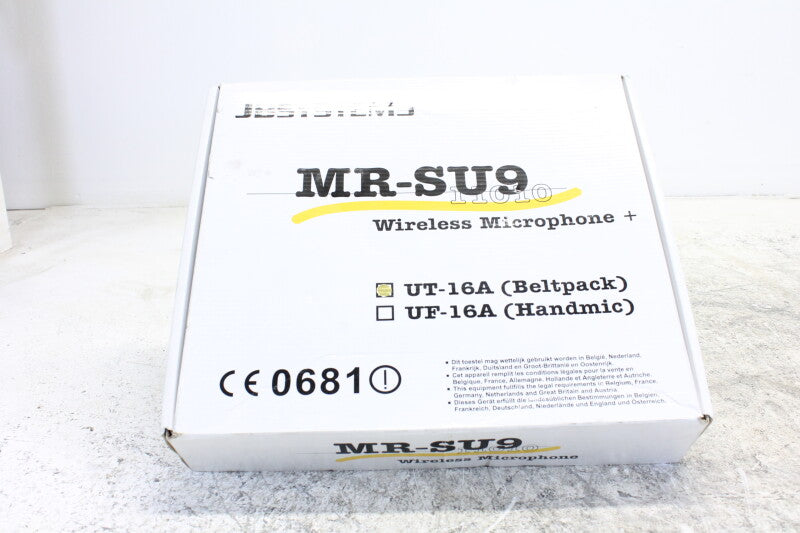 JBSystems MR-SU9 UT-16A wireless receiver + transmitter + clip-on mic