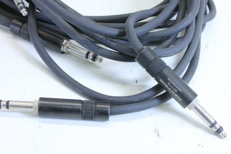 Neutrik Klotz 6,3mm patch cable - length 3m - lot of 2 - With Neutrik NP3TB plugs (No.2)