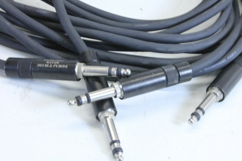 Neutrik Klotz 6,3mm patch cable - length3m - lot of 2 - With Neutrik NP3TB plugs (No.1)